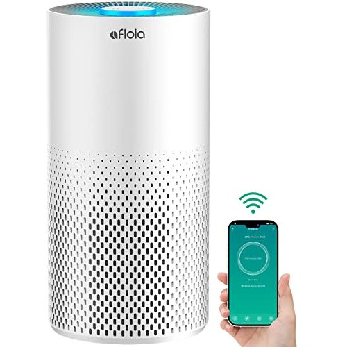Afloia Air Purifiers for Home Bedroom Large Room Up to 1076 Ft², Smart WiFi Works with Alexa, 3-Stage Filter Cleaner Odor Eliminator, Pet Dander Pollen Allergy Dust Mold Smoke, 22dB, Kiloplus