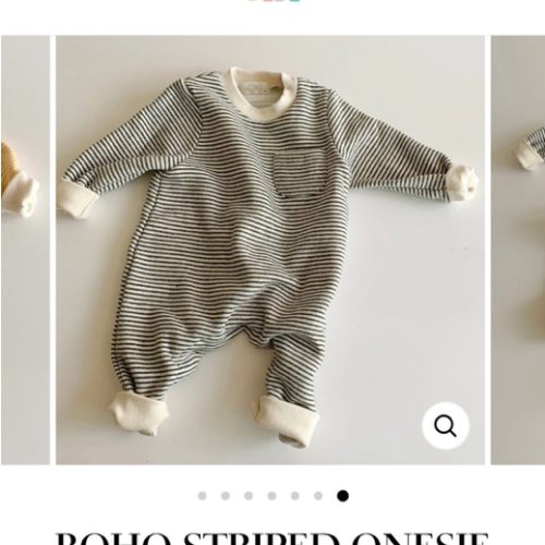 Boho Striped Onesie – The Boho Bebe