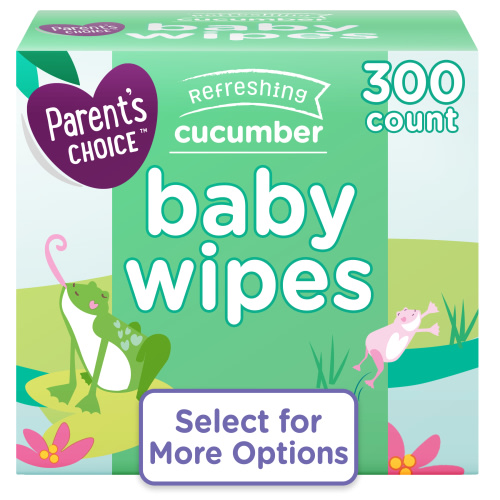 Parent's Choice Cucumber Scent Baby Wipes, 300 Count (Select for More Options)