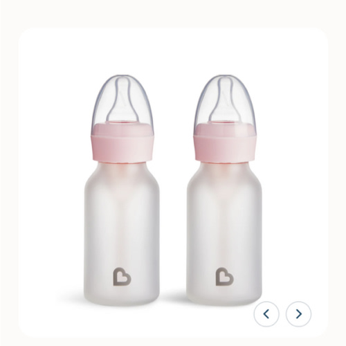 Bond® Silicone Glass Bottle 4oz, 2pk | Munchkin