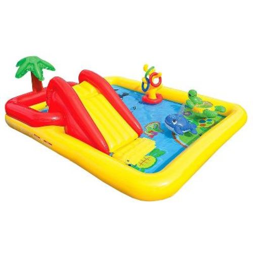 Intex 100"x77" Inflatable Ocean Play Center Backyard Toddler Kiddie Pool & Games