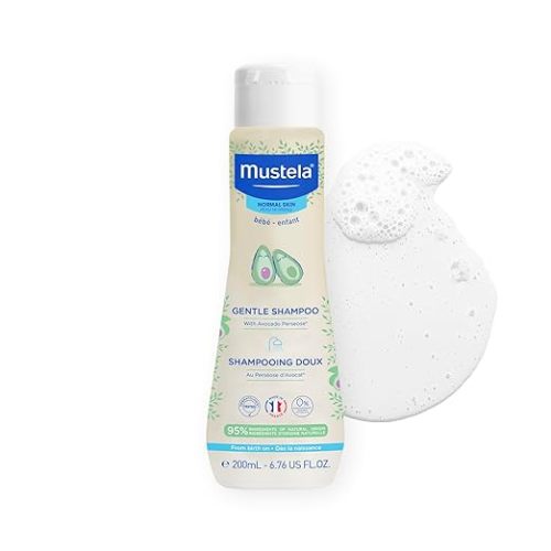 Mustela Baby Gentle Shampoo with Natural Avocado - Hair Care for Kids of all Ages & Hair Types - Tear-Free & Biodegradable Formula - Various Sizes - 1 or 2-Pack