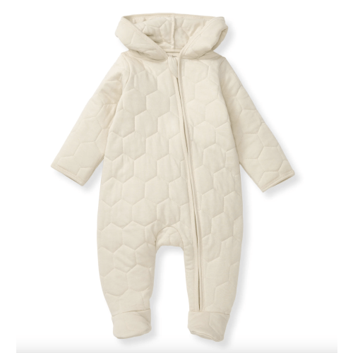 0-3 month - Organic Cotton Honeycomb Quilted Bunting – Burt's Bees Baby