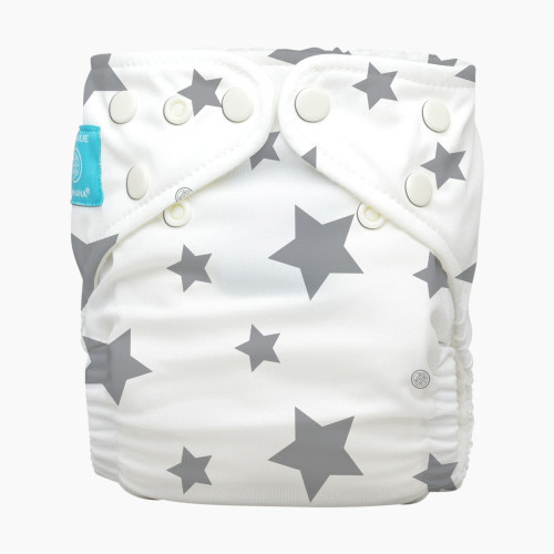 Charlie Banana Cloth Diapers - White/Grey Stars