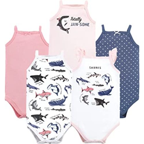 Hudson Baby Unisex Baby Cotton Sleeveless Bodysuits