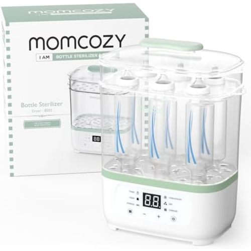 Momcozy Bottle Sterilizer and Dryer, 8-in-1 Electric Steam Baby Bottle Sterilizer for Baby Bottles, Baby stuffs & Breast Pump Accessories