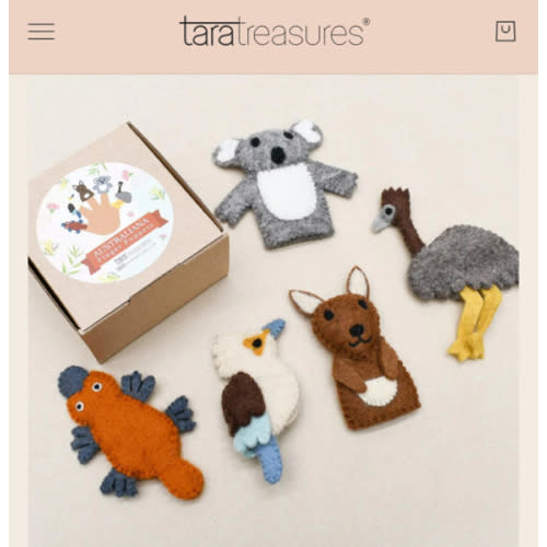 Australian Animals A - Finger Puppet Set