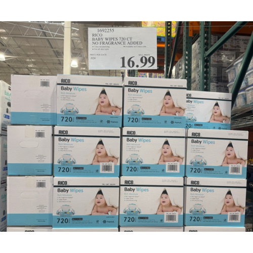 Costco RICO Baby Wipes, 720-count