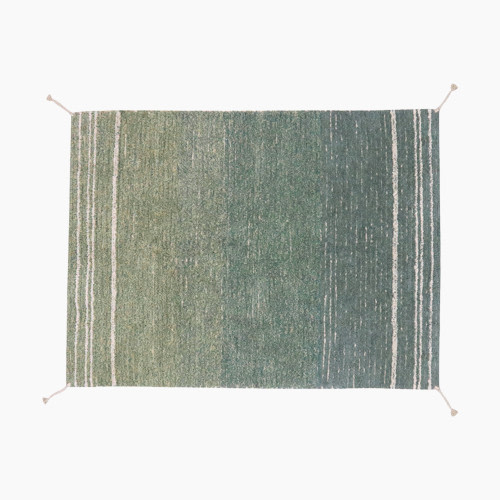 Lorena Canals Twin Reversible Washable Rug - Vintage Blue, 4' X 5' 3"