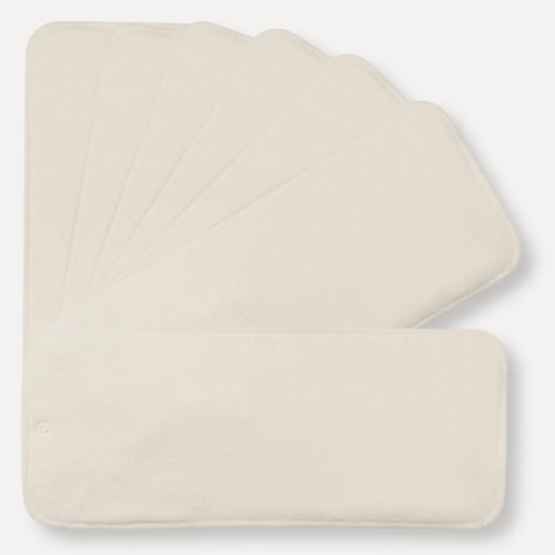 7 Pack Bamboo Inserts with Button Snaps