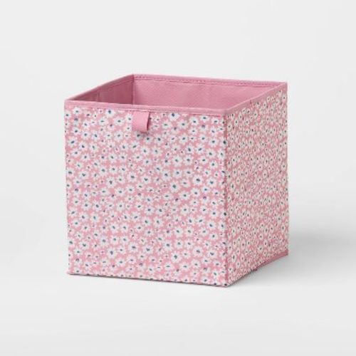 11' Fabric Bin Pink Floral - Brightroom™