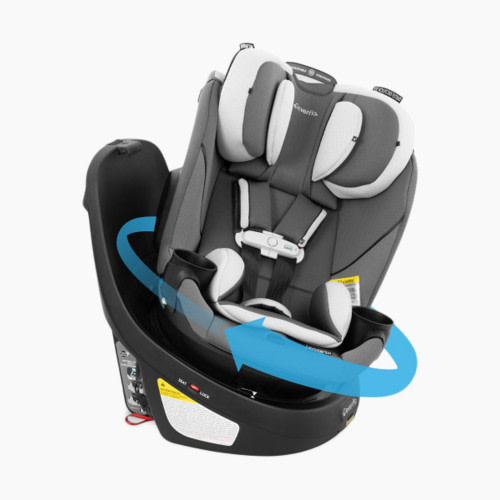 Evenflo Gold Revolve360 Slim 2-in-1 Rotational Car Seat with SensorSafe - Pearl
