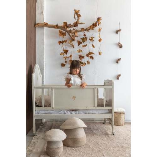 Mushroom Basket, Natural/Ivory - Lorena Canals | Maisonette