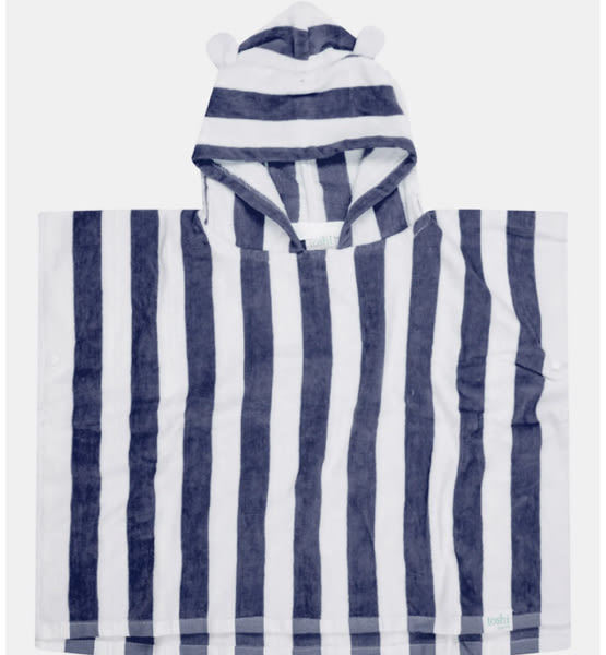 Baby Hooded Towel | Navy Stripes | UPF 50+ | Toshi – Toshi Australia Pty Ltd