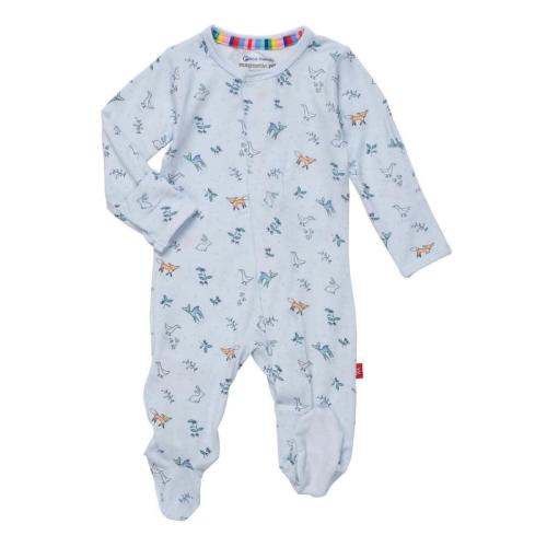 woodsy tale modal magnetic parent favorite footie | blue – Magnetic Me