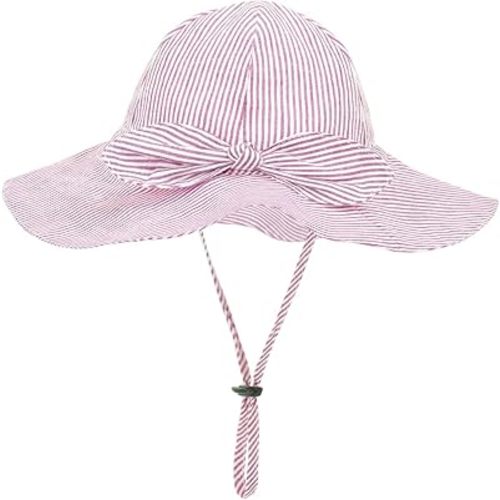 Toddler Kids Baby Girl Sun Hat Floppy Cotton Summer Hat 50+ SPF Protective