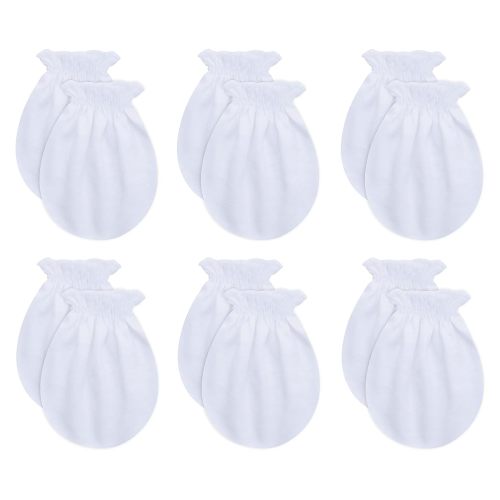 RATIVE No Scratch Mittens and Caps 100% Cotton for Newborn Baby 0-6 Months Boys Girls