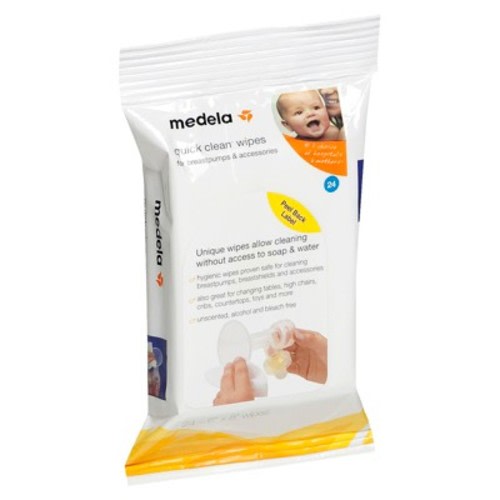 Medela Quick Clean Breast Pump & Accessory Wipes, Color: 24 Count