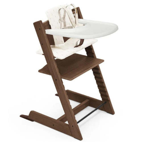 Stokke Tripp Trapp High Chair + Cushion & Tray | Adjustable Wood – Kidsland