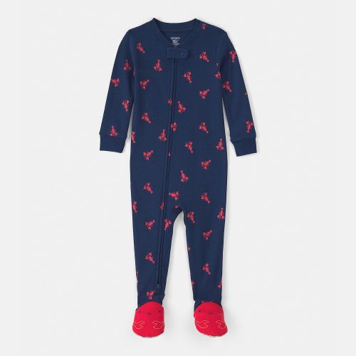 Baby Boys Carter’s Lobster Cotton Snug Fit Footed Pajamas