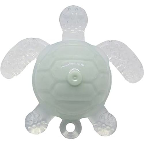 Turtle teether (Green) Silicone Baby Teether Toy - Animal Turtle Teething Relief Toy for Babies, Toddlers, Infants, Girls & Boys - Baby Chew Toy - Stimulating & Soft Soothing Chew Toys - BPA Free