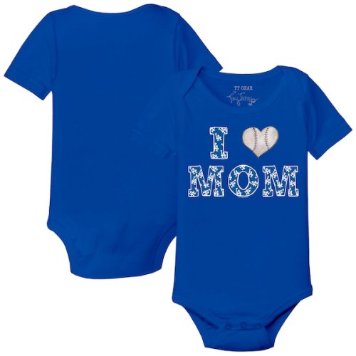 Los Angeles Dodgers Tiny Turnip Infant I Love Mom Bodysuit - Royal