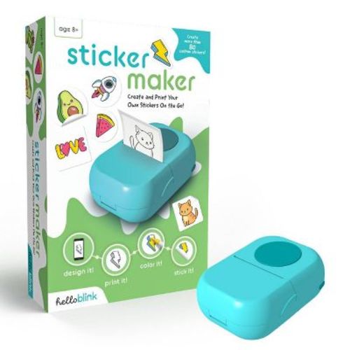 Ceaco Hello Blink Sticker Maker Create Your Own Stickers - Bluetooth Mini Thermal Sticker Printer Craft : Target