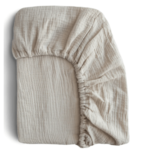 Mushie Extra Soft Muslin Crib Sheet