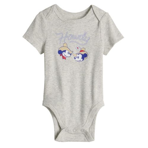 Disney's Mickey Mouse & Minnie Mouse Baby & Toddler Howdy Lapped Shoulder Bodysuit by Jumping Beans®