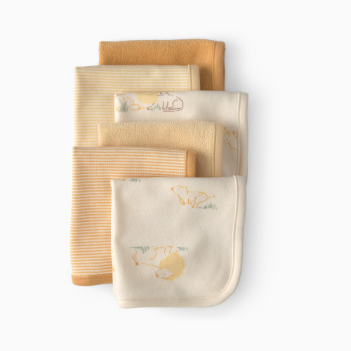 Carter's Organic Cotton Terry Washcloths (6 Pack) - Yellow Lion