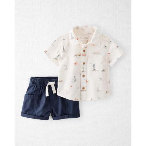 Baby 2-piece Set Made with Organic Cotton in Coastal Vacation Print - Little Planet | Carter's