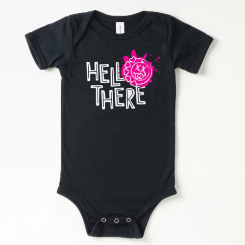Hello There Pink Baby Onesie | All The Small Tees
