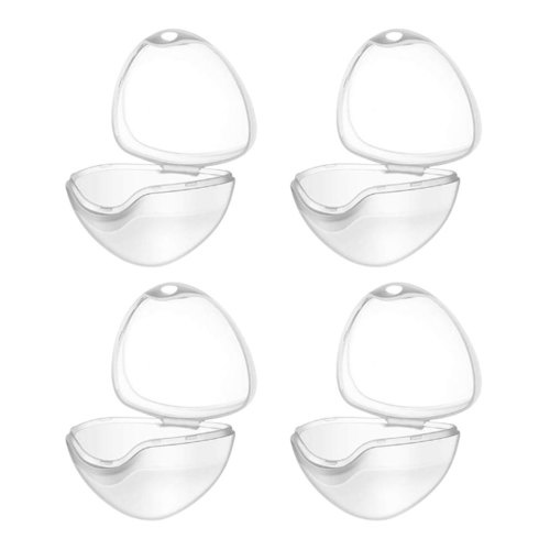 4PCS Portable Transparent Pacifier Storage Box Clip Container Baby Infant Toddler Pacifier Case