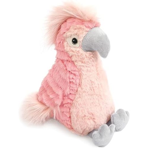 MON AMI Lulu The Cockatoo Parrot Plush – 11”, Cute Parrot Stuffed Animal, Use as Toy/Nursery Room Décor, Great for Kids of All Ages