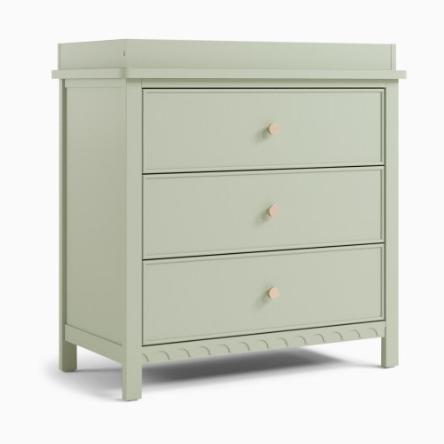 Graco Sasha 3 Drawer Chest with Changing Topper - Sage