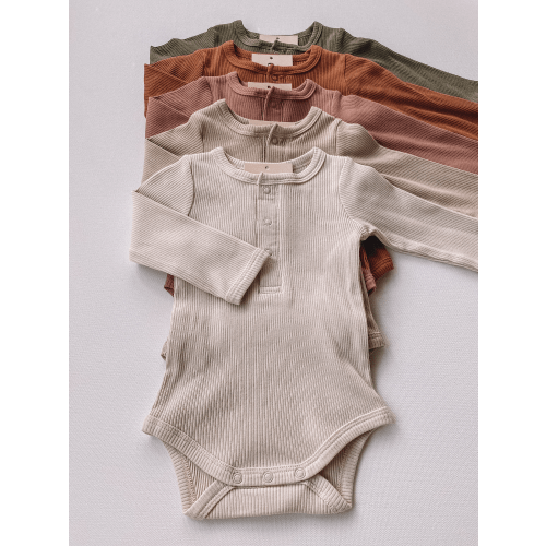 long sleeve ribbed bodysuits