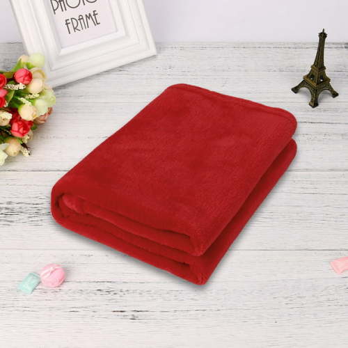 50X70CM Fashion Solid Soft Throw Kids Blanket Warm Coral Plaid Blankets Flannel