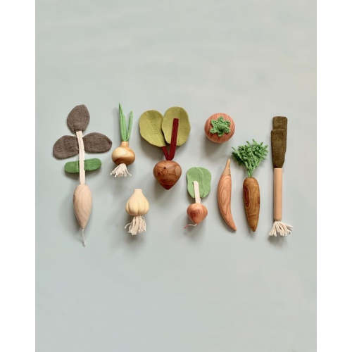 10 Piece Handmade Wooden Vegetable Set– Odin Parker
