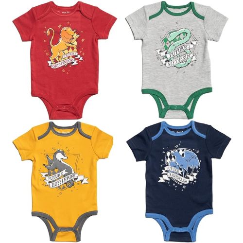 Harry Potter Baby 4 Pack Bodysuits Newborn to Infant