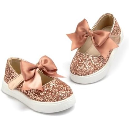 THEE BRON Toddler Shoes Girls Glitter Fashion Sneakers Sparkly Sequin Casual Shoes