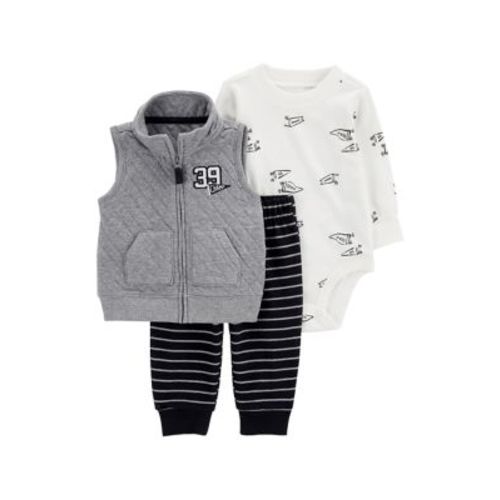 Baby Boys 3 Piece Vest Set