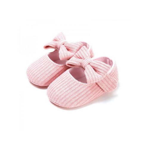 Infant Baby Girls Cozy Fleece Booties Soft Bottom Warm Cartoon Socks Newborn Crib Shoes