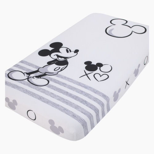 NoJo Baby Photo Op Fitted Crib Sheet - Black