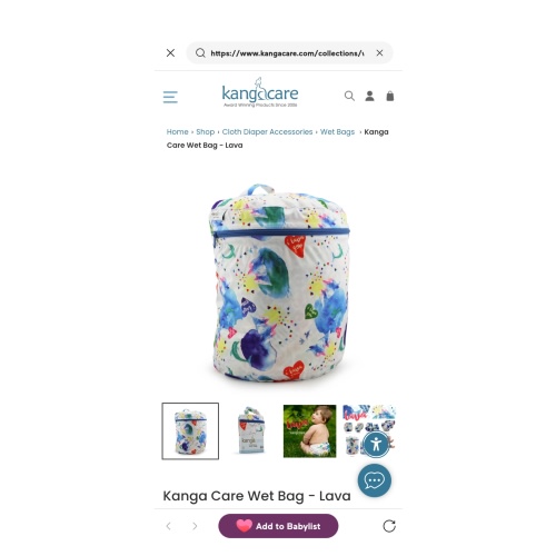 Kanga Care Wet Bag - Lava