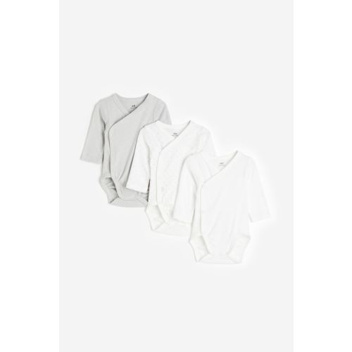 3-pack Long-sleeved Bodysuits
