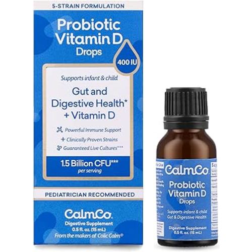 Colic Calm Infant & Child Probiotic Drops for Gut & Digestive Health, 0.54 Ounce