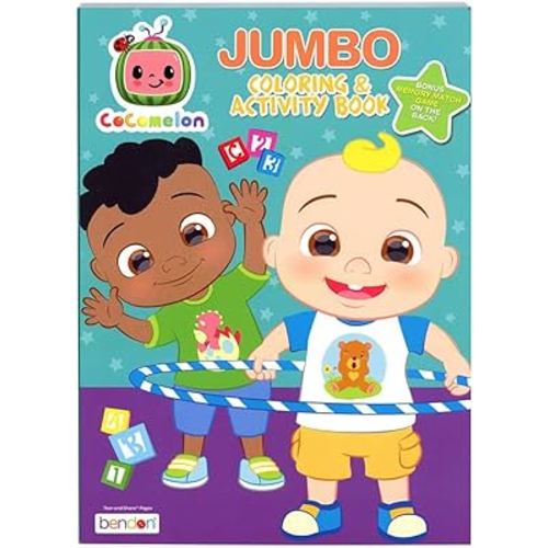 Bendon Cocomelon Jumbo Coloring and Activity Book