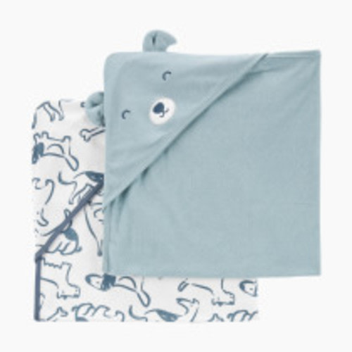 Carter's Hooded Towel (2 Pack) - Bear/Animals, O/S