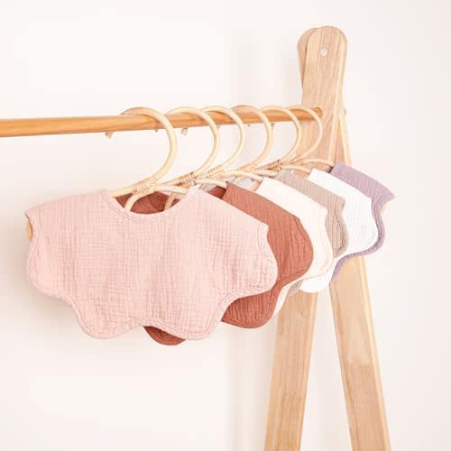 Muslin Baby Bibs, Pink