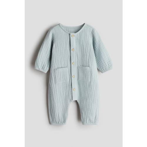 COTTON MUSLIN ROMPER SUIT